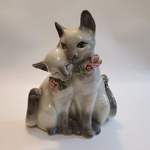 Lilac Point Siamese Cats Figurine